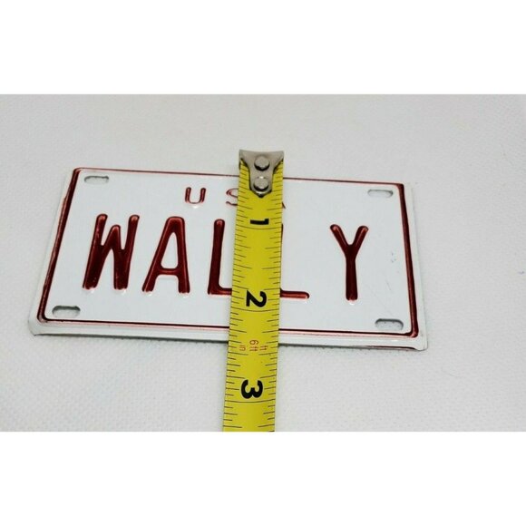 U.S.A Wally Personalized Mini License Plate – White & Red Collectible Bicycle - Picture 10 of 11
